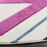 Safavieh Hollywood 6'-7" x 6'-7" Rug in Ivory / Rose