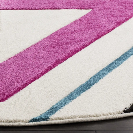 Safavieh Hollywood 6'-7" x 6'-7" Rug in Ivory / Rose