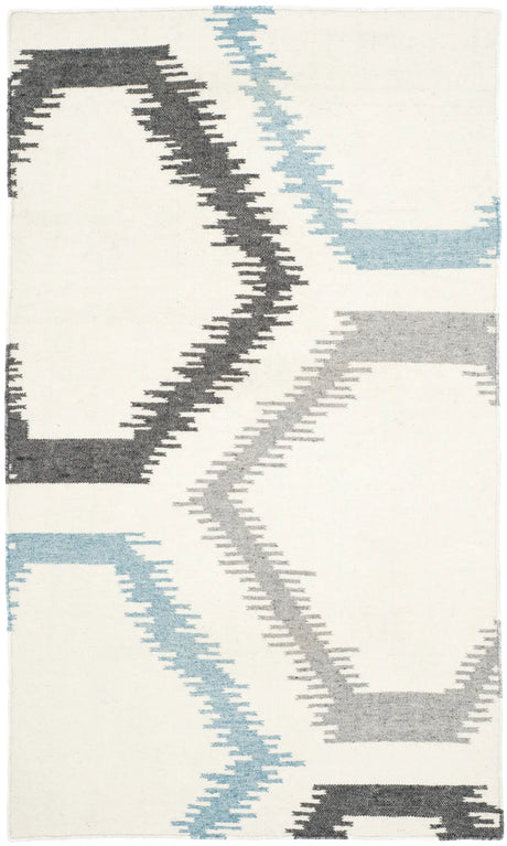 Safavieh Dhurries 3'-0" x 5'-0" Rug in Ivory / Multi