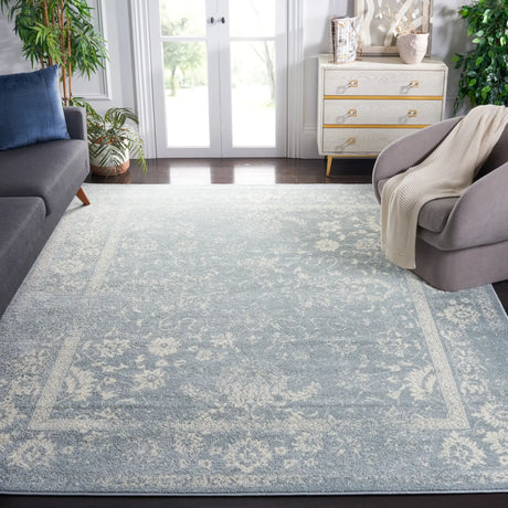 Safavieh Adirondack 10'-0" x 14'-0" Rug in Slate / Ivory