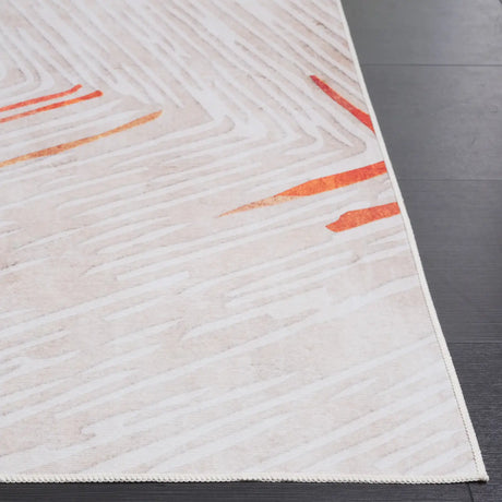 Safavieh Malibu 4'-0" x 6'-0" Rug in Beige / Rust