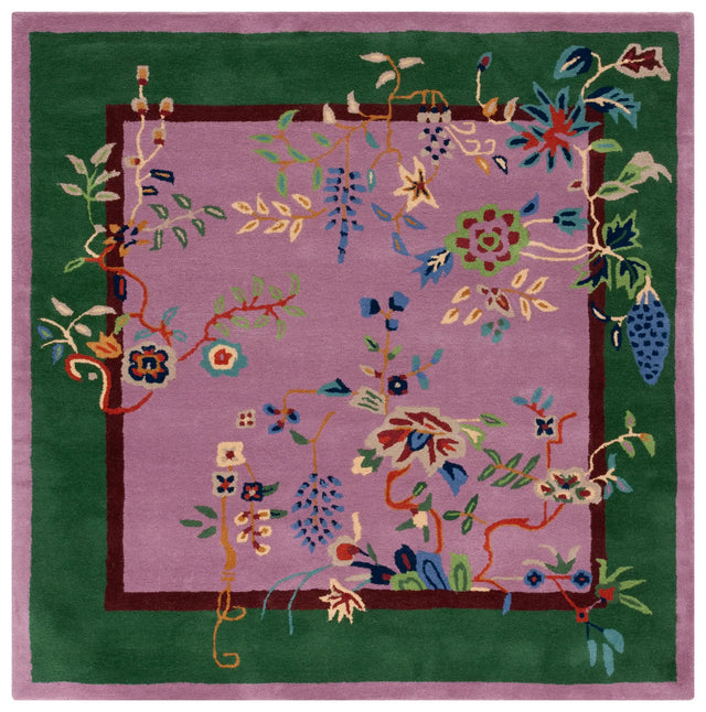 Safavieh Metro 6'-0" x 6'-0" Rug in Purple / Green