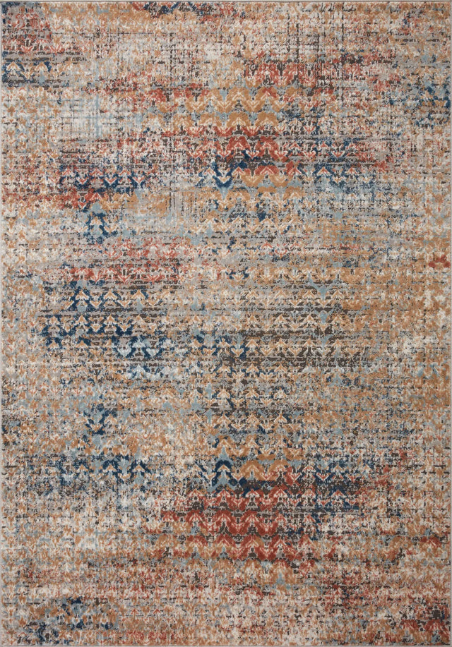 Loloi Bianca Bia-09 Ocean/Spice Rugs - main flat