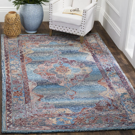 Safavieh Vintage Oushak 5'-0" x 8'-0" Rug in Blue