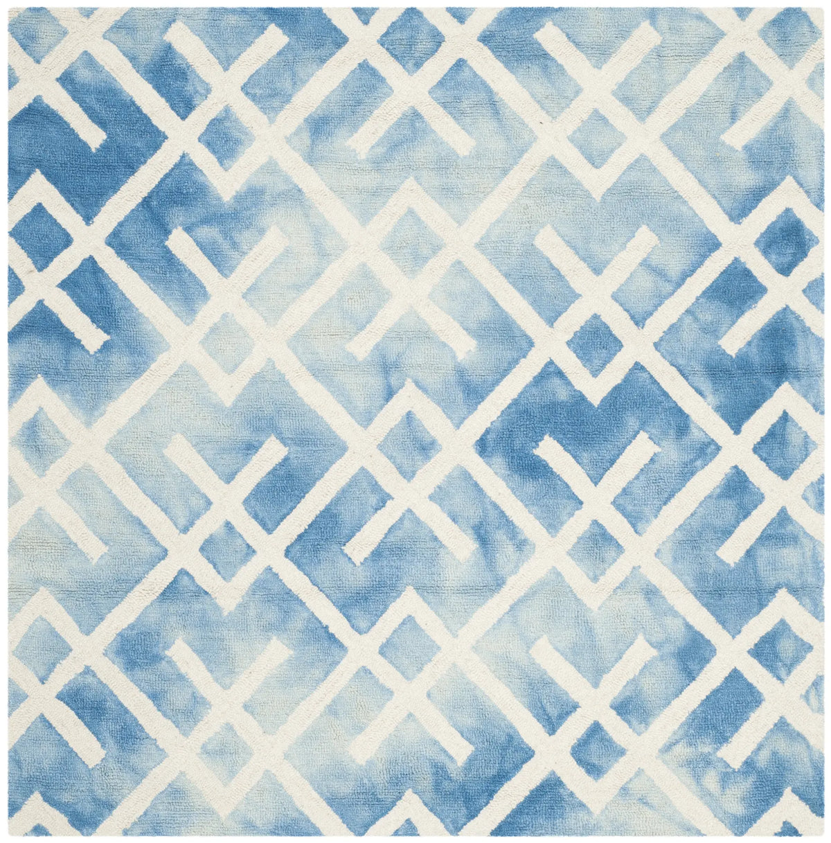 Safavieh Dip Dye 5'-0" x 5'-0" Rug in Blue / Ivory