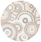 Safavieh Cabana 5'-3" x 5'-3" Rug in Grey / Ivory