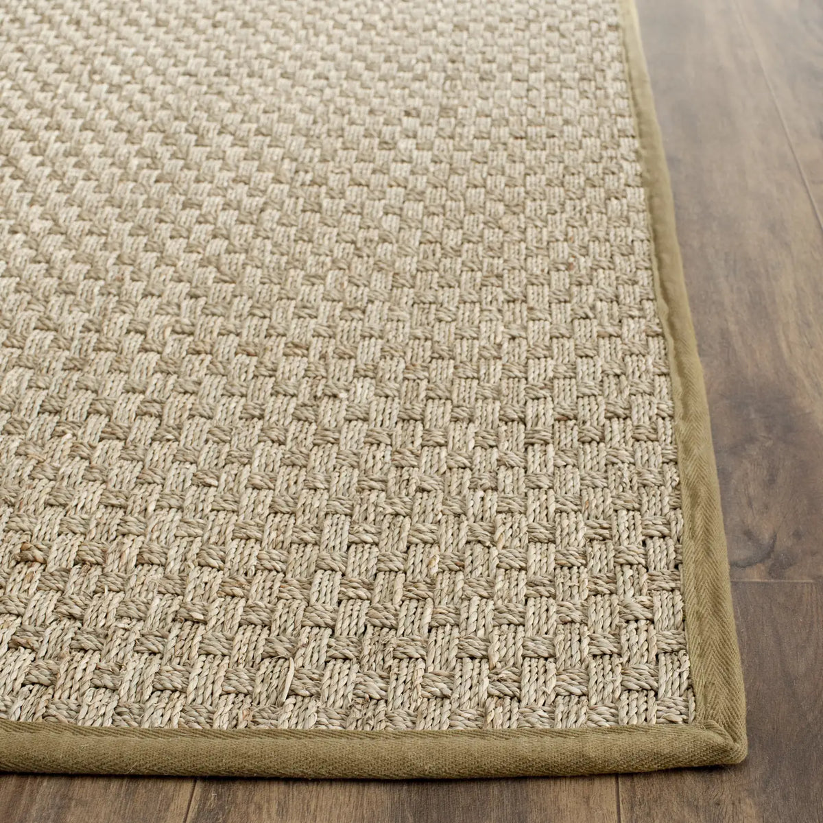 Safavieh Natural Fiber 2'-6" x 10'-0" Rug in Natural / Olive