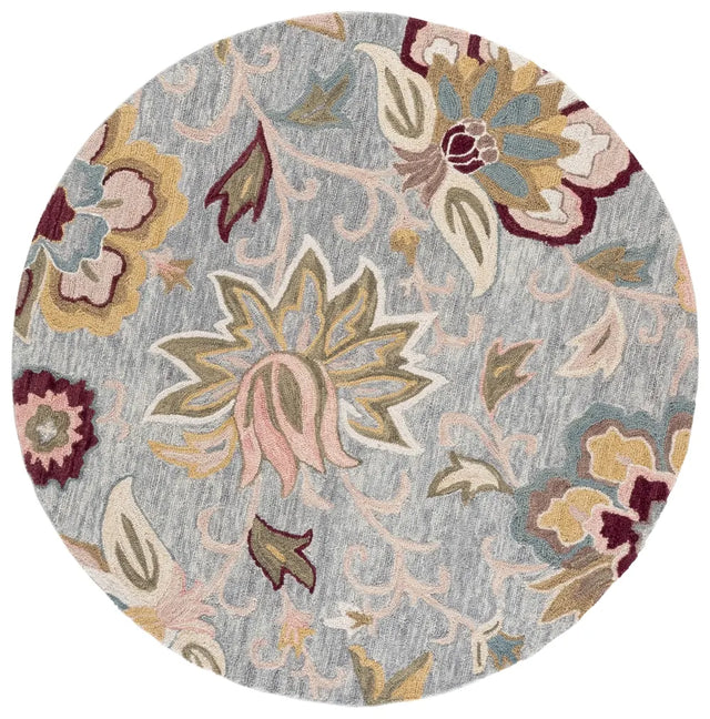 Safavieh Blossom 6'-0" x 6'-0" Rug in Grey / Light Pink