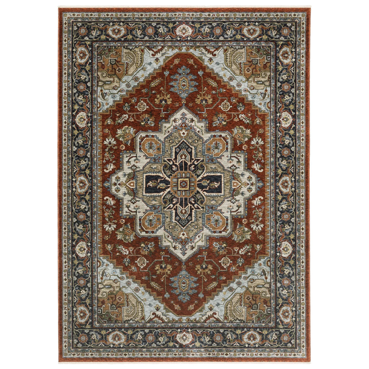 Oriental Weavers Sphinx Aberdeen 1144R Red/ Blue Rugs - main flat