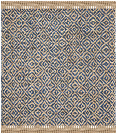 Safavieh Natural Fiber 6'-0" x 6'-0" Rug in Tropical Blue / Natural