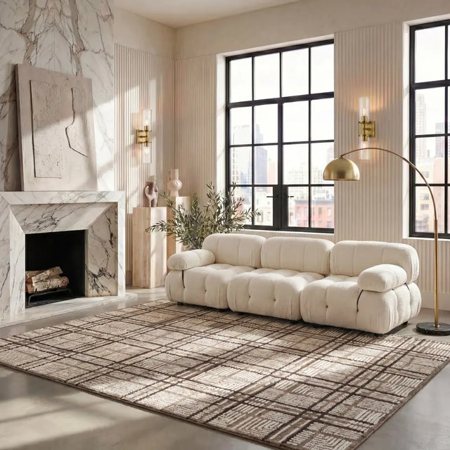 Safavieh Harvest 8'-0" x 10'-0" Rug in Brown / Ivory