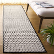 Safavieh Natural Fiber 2'-3" x 8'-0" Rug in Ivory / Black