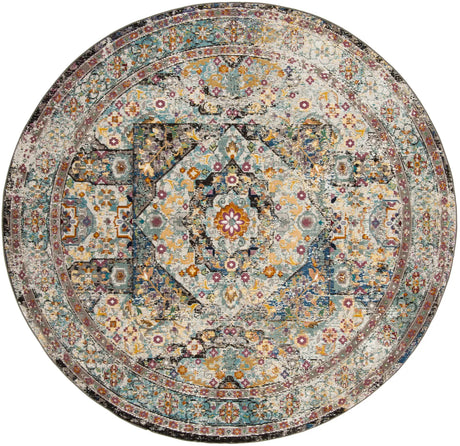 Safavieh Aria 6'-5" x 6'-5" Rug in Blue / Multi