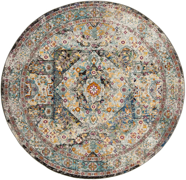 Safavieh Aria 6'-5" x 6'-5" Rug in Blue / Multi