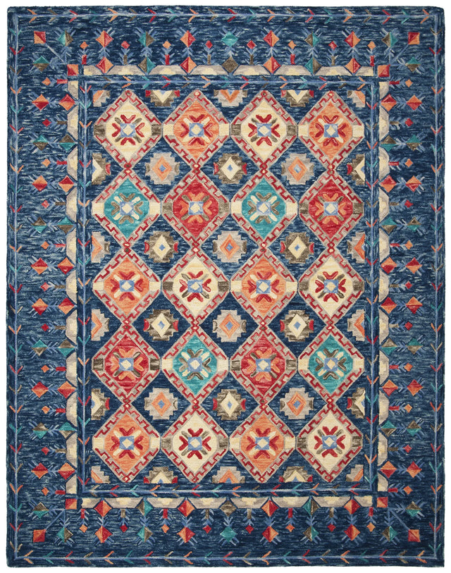 Safavieh Aspen 10'-0" x 14'-0" Rug in Navy / Orange
