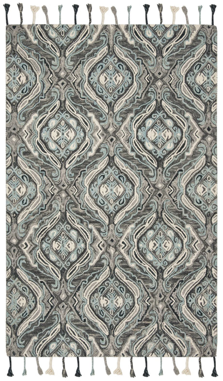 Safavieh Suzani 5'-0" x 8'-0" Rug in Grey / Light Blue