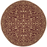 Safavieh Chelsea 8'-0" x 8'-0" Rug in Burgundy