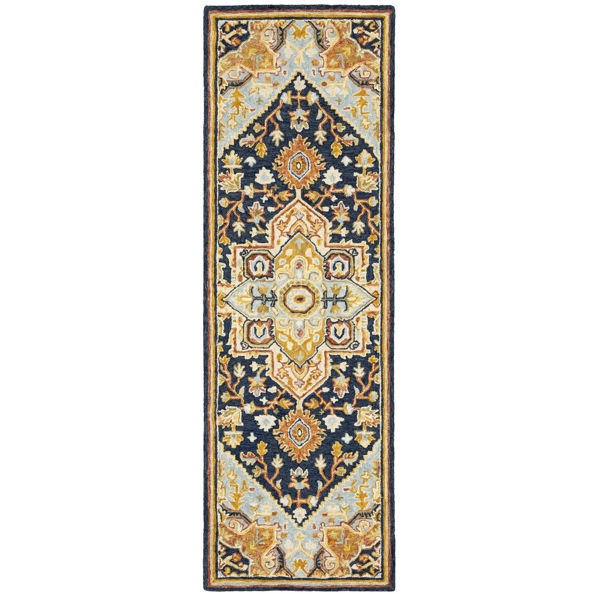 Oriental Weavers Sphinx Alfresco 28408 Navy / Rust Rugs - runner