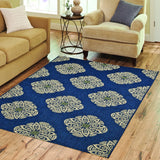 Safavieh Courtyard 5'-0" x 7'-0" Rug in Navy / Beige