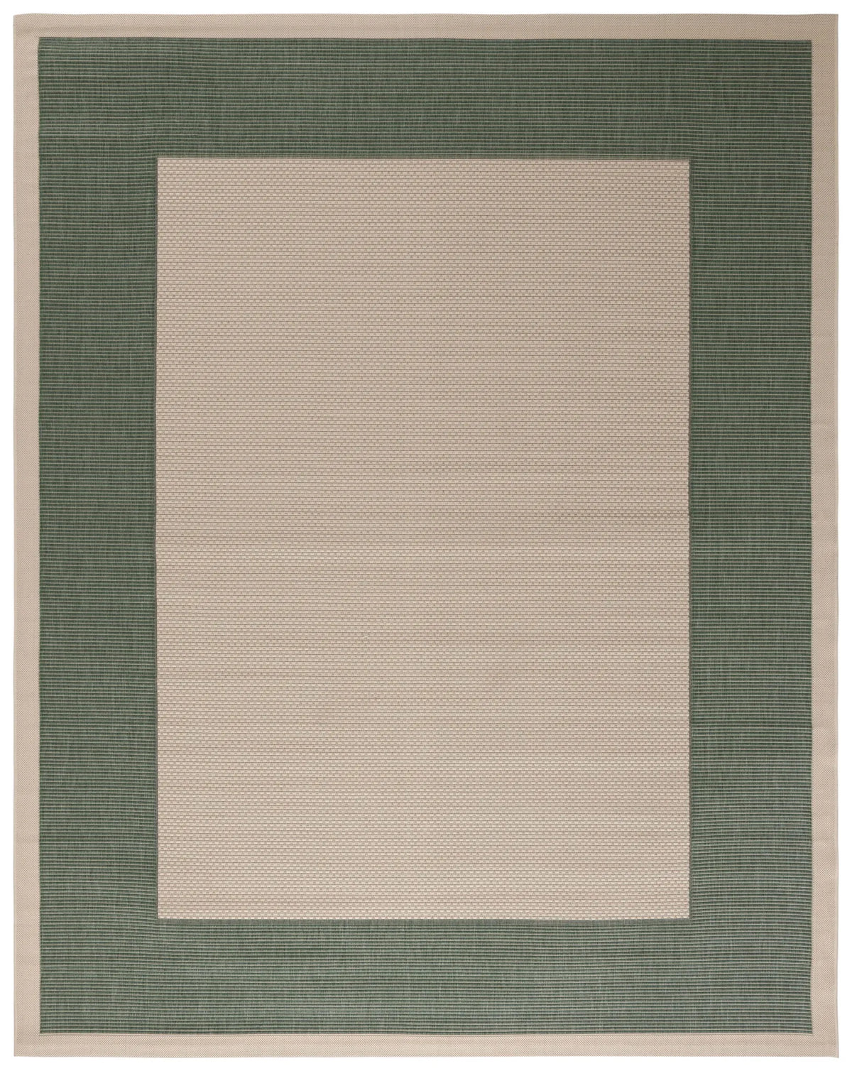 Safavieh Courtyard 10'-0" x 14'-0" Rug in Beige / Dark Green