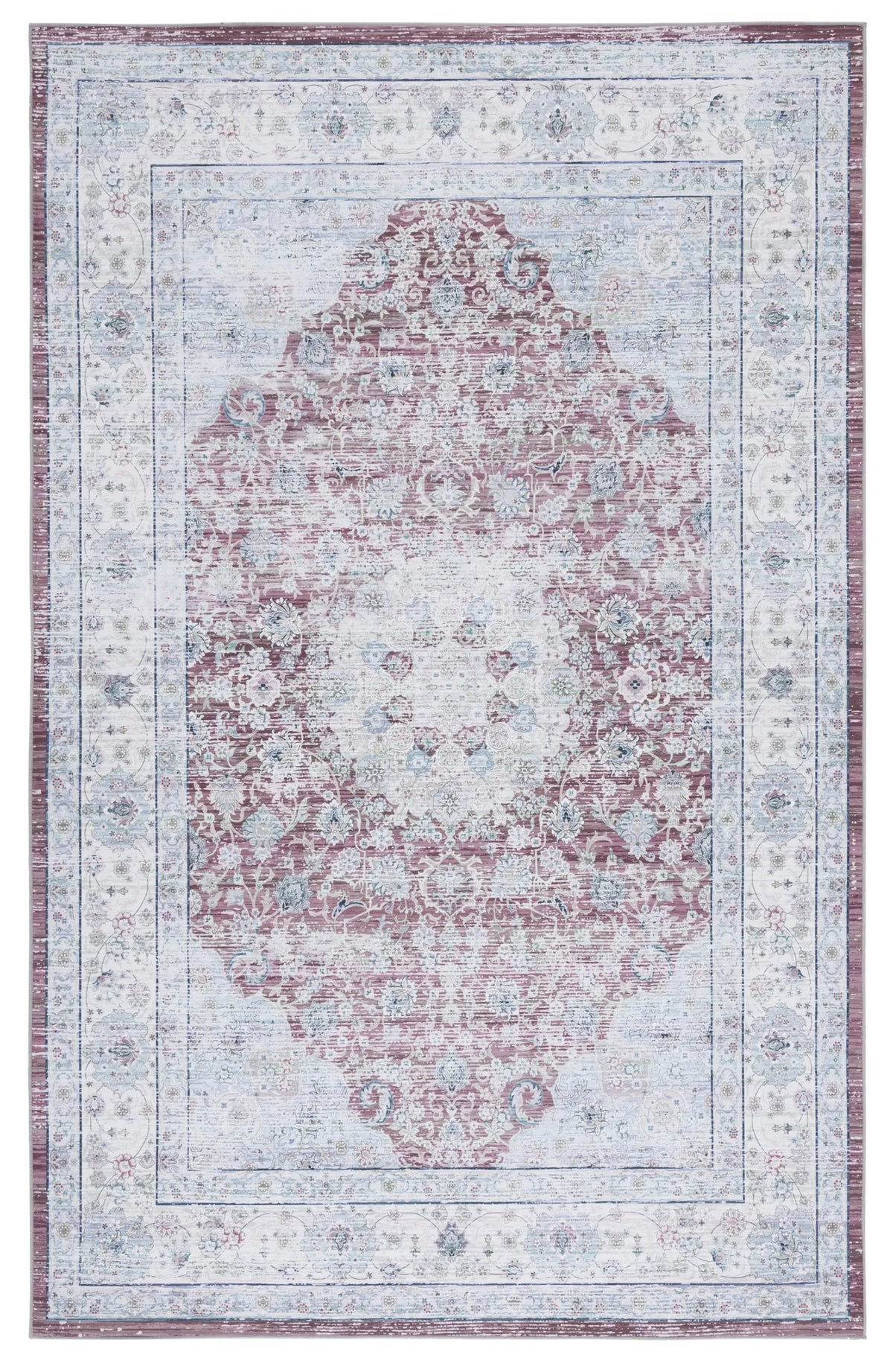 Safavieh Tucson 4'-0" x 6'-0" Rug in Rust / Beige