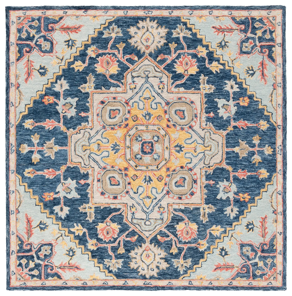 Safavieh Metro 6'-0" x 6'-0" Rug in Navy / Beige