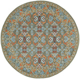 Safavieh Heritage 6'-0" x 6'-0" Rug in Sage / Blue