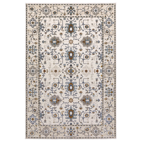 Oriental Weavers Sphinx Ellington Ell10 Ivory/ Blue Rug - main flat