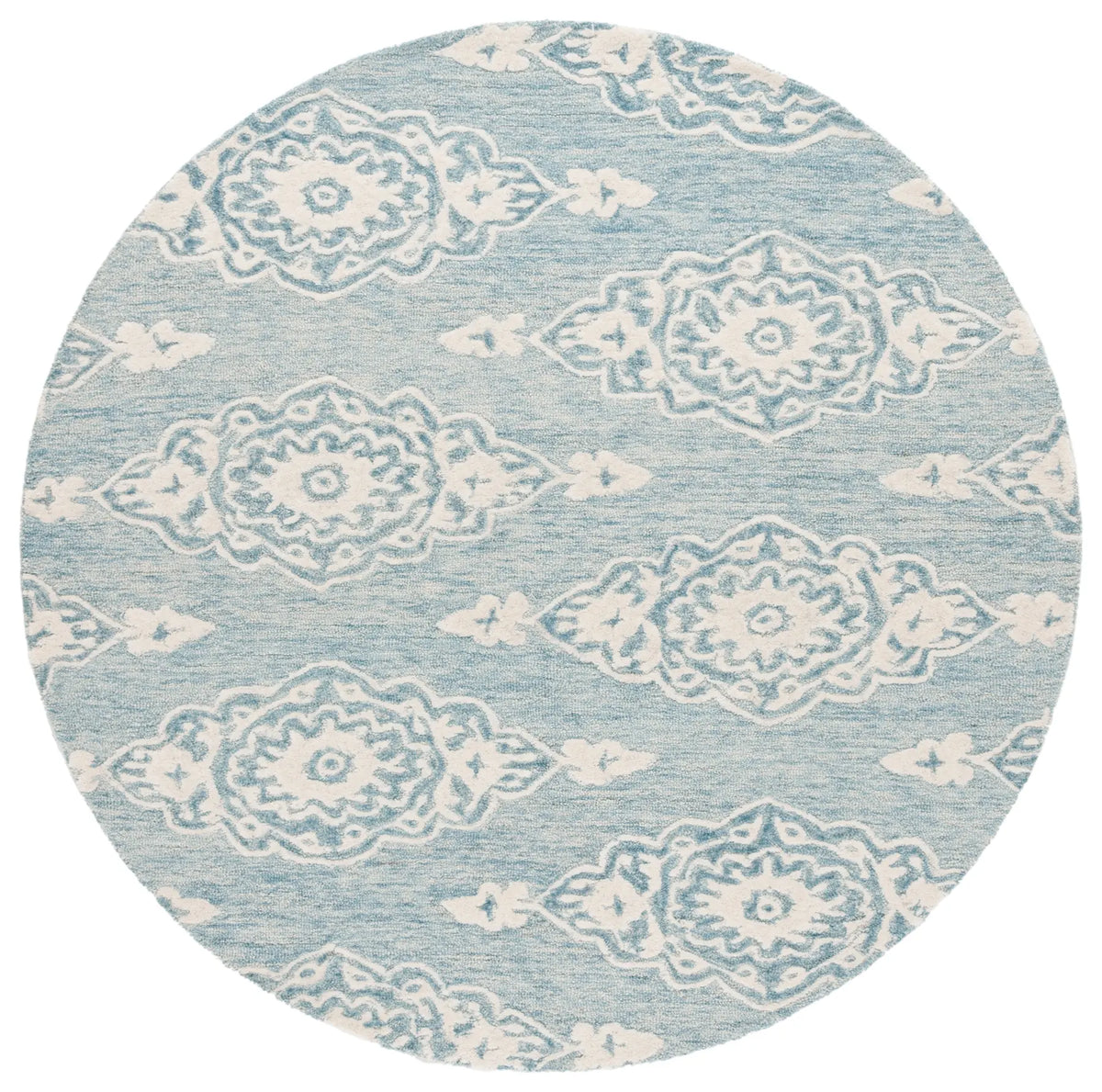 Safavieh Ebony 6'-0" x 6'-0" Rug in Ivory / Light Blue