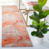 Safavieh Madison 2'-2" x 10'-0" Rug in Grey / Orange