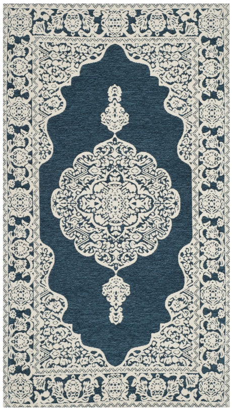 Safavieh Marbella 2'-3" x 4'-0" Rug in Dark Blue / Ivory