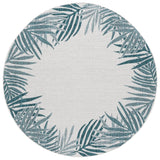 Safavieh Beach House 6'-7" x 6'-7" Rug in Blue / Ivory