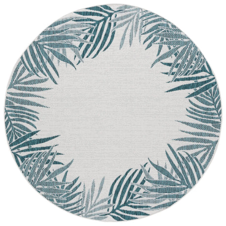Safavieh Beach House 6'-7" x 6'-7" Rug in Blue / Ivory