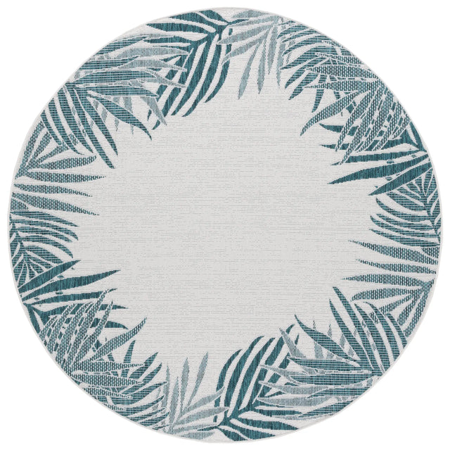 Safavieh Beach House 6'-7" x 6'-7" Rug in Blue / Ivory