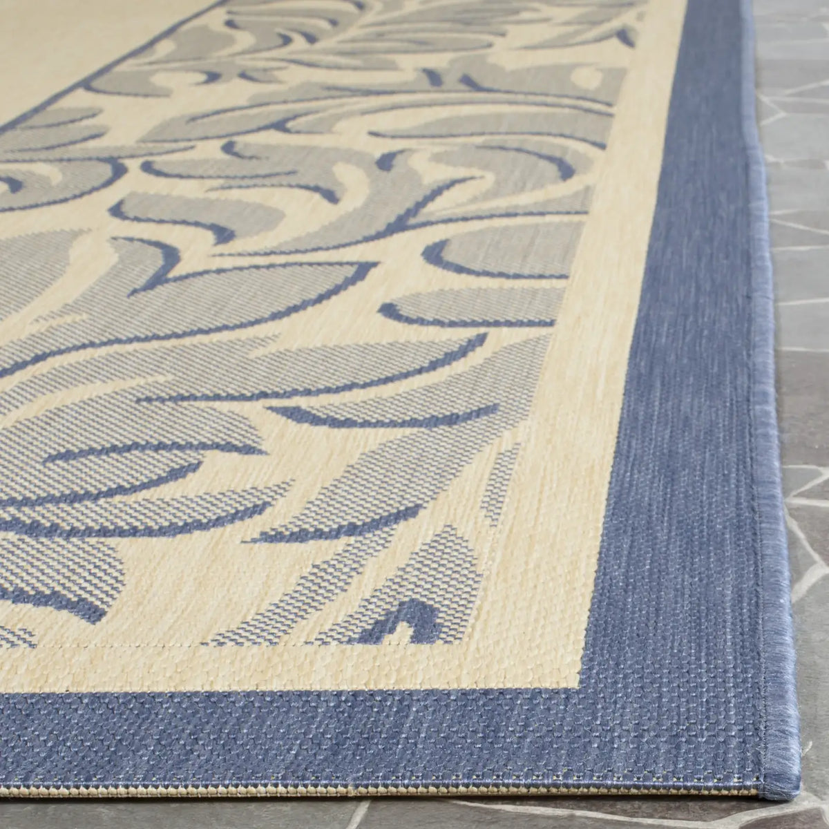 Safavieh Courtyard 8'-0" x 11'-0" Rug in Natural / Blue