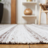Safavieh Striped Kilim 4'-0" x 6'-0" Rug in Brown / Ivory