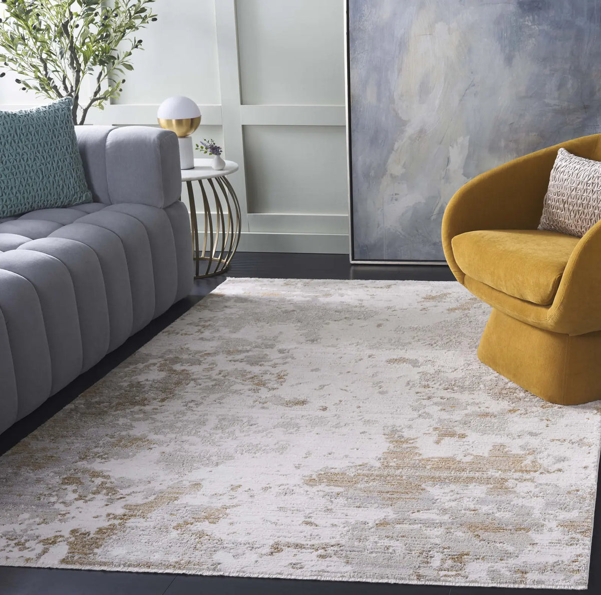 Safavieh Sterling 200 8'-0" x 10'-0" Rug in Ivory / Beige Grey