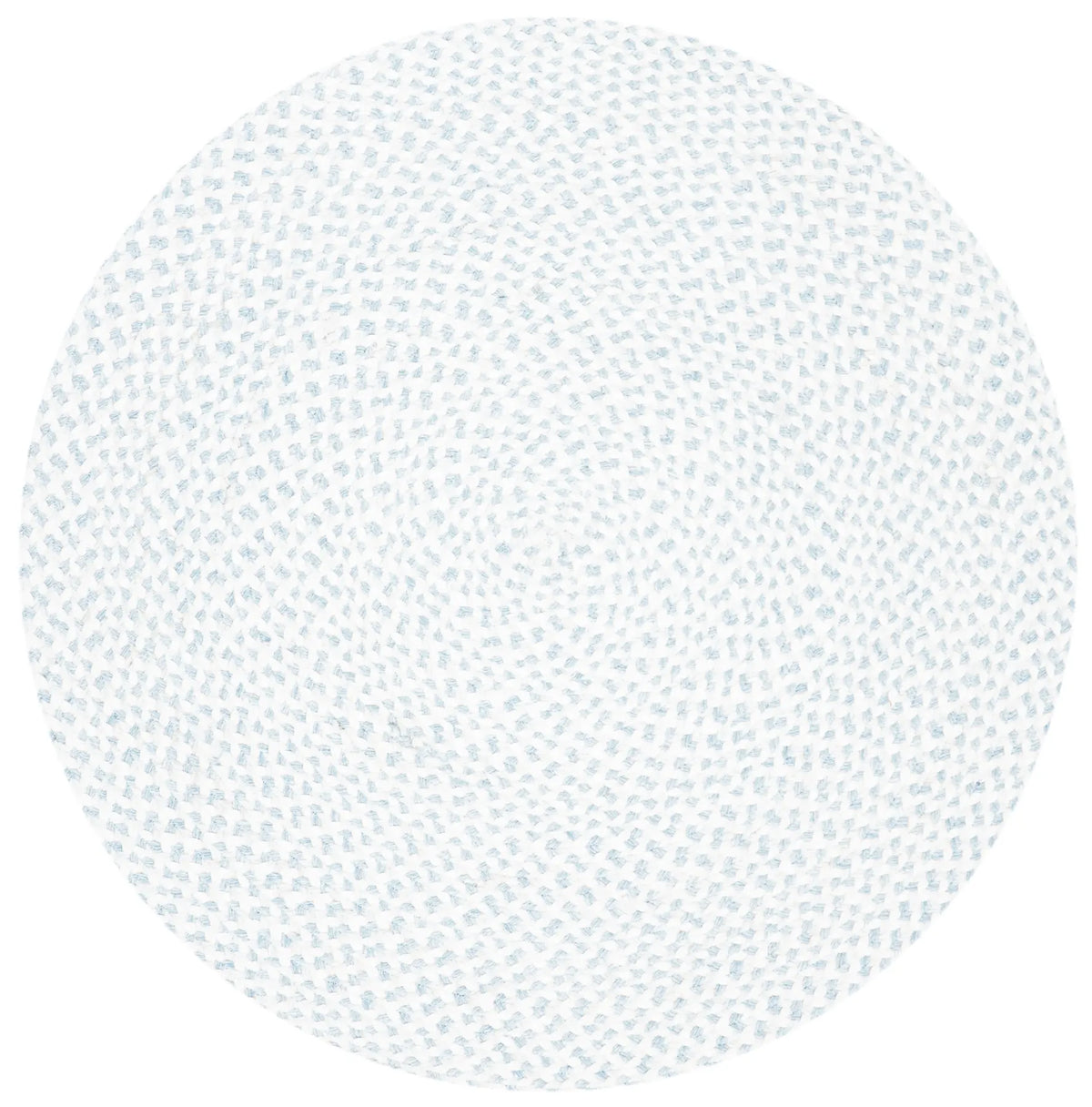 Safavieh Braided 3'-0" x 3'-0" Rug in Ivory / Light Blue