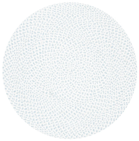 Safavieh Braided 3'-0" x 3'-0" Rug in Ivory / Light Blue
