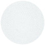 Safavieh Braided 3'-0" x 3'-0" Rug in Ivory / Light Blue