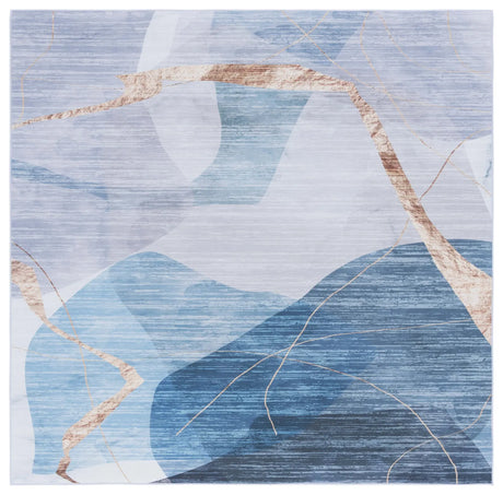 Safavieh Tacoma 6'-0" x 6'-0" Rug in Blue / Gold