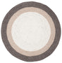 Safavieh Braided 3'-0" x 3'-0" Rug in Charcoal / Ivory