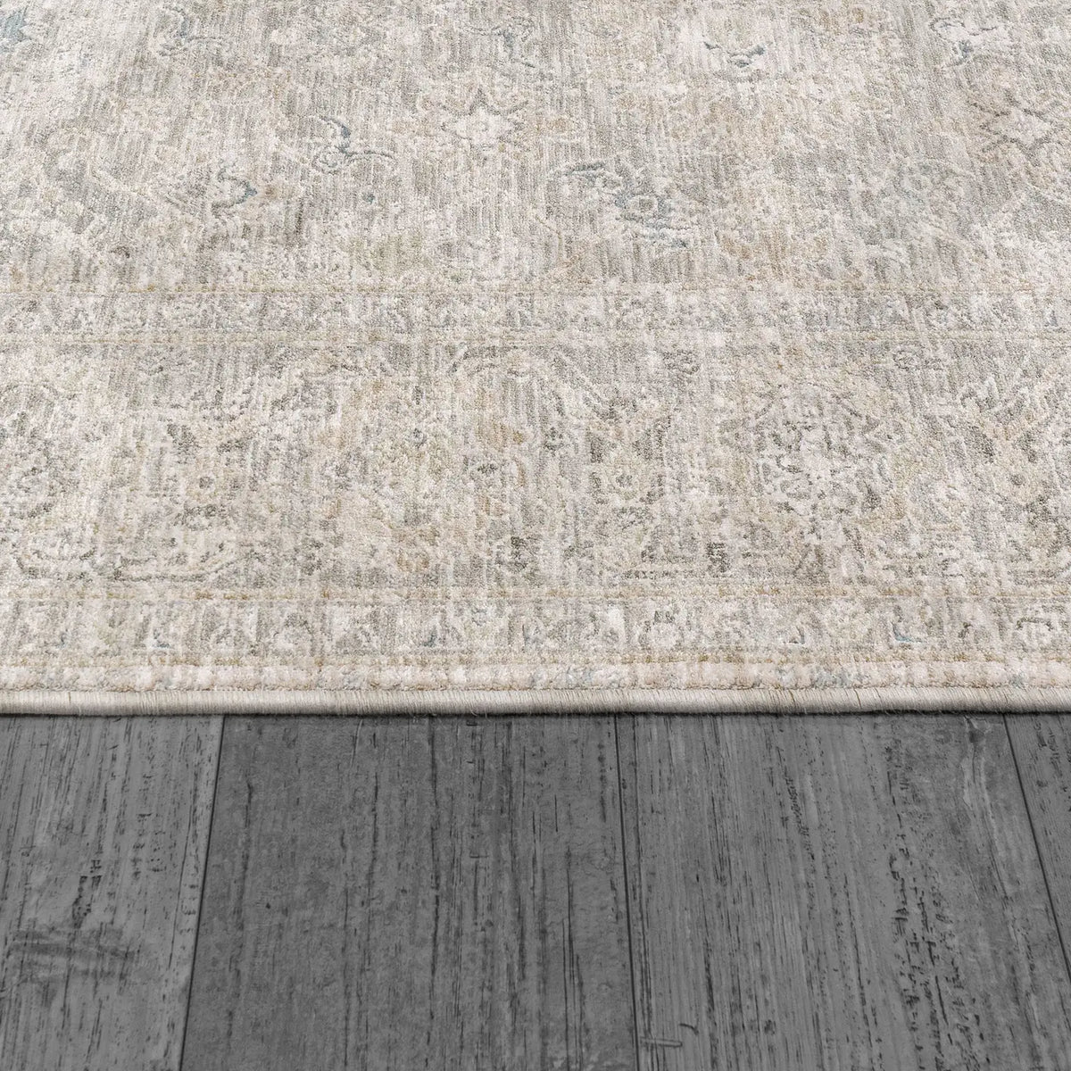 Dynamic Rugs Dharma 12041 Power Loomed Transitional Light Beige/Grey Rug - Pile