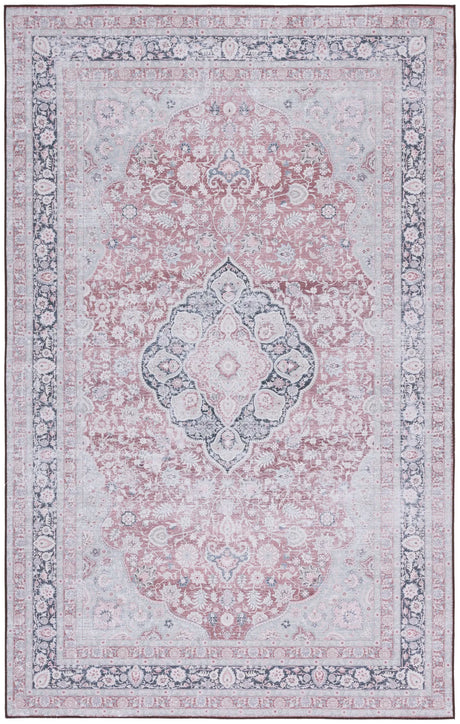 Safavieh Tucson 4'-0" x 6'-0" Rug in Rust / Sage