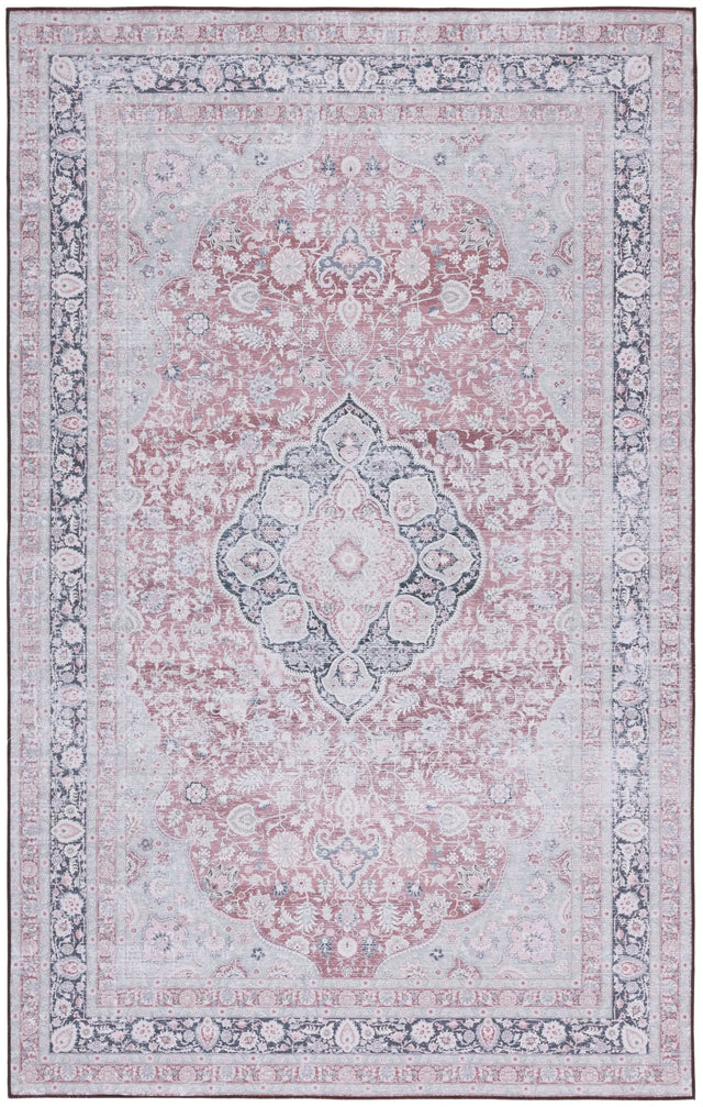 Safavieh Tucson 4'-0" x 6'-0" Rug in Rust / Sage