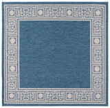Safavieh Beach House 6'-7" x 6'-7" Rug in Blue / Ivory