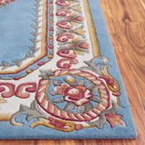 Safavieh Naples 4'-0" x 6'-0" Rug in Light Blue / Ivory