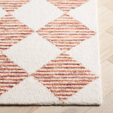 Safavieh Ebony 4'-0" x 6'-0" Rug in Rust / Ivory