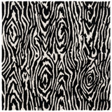 Safavieh Ebony 6'-0" x 6'-0" Rug in Black / Ivory
