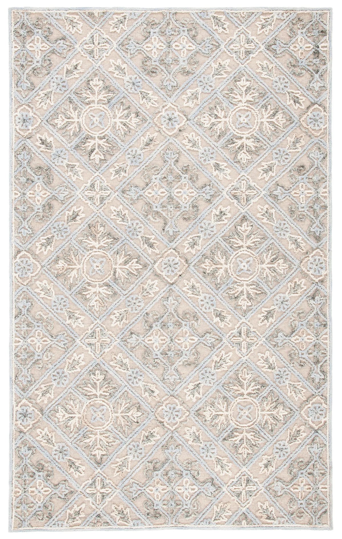 Safavieh Trace 4'-0" x 6'-0" Rug in Beige / Silver